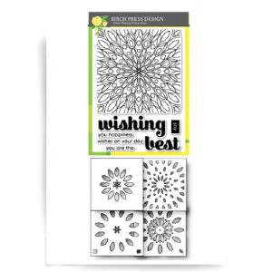Birch Press Design Wishing mandala clear stamp set and Stencil Looking For For Sale