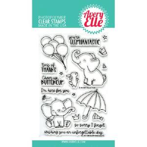 Avery Elle Clear Stamp Set 4"X6" ELEPHANTASTIC CLEAR STAMPS Nicekicks Cheap Online