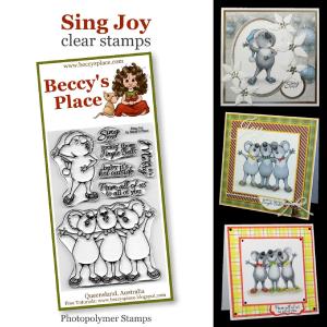 Beccy's Place Sing Joy clear stamps Free Shipping Marketable