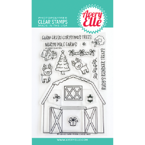 Avery Elle Stamp Farm Fresh Christmas Clear Stamps Buy Cheap Fashion Style