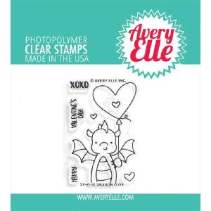 Avery Elle Clear Stamp Set 2"X3" Dragon Love Cheap