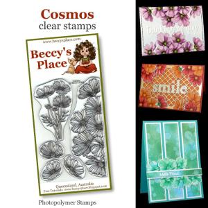 Beccy's Place Cosmos clear stamps Huge Surprise