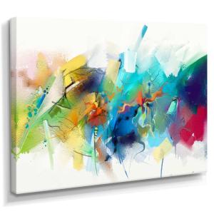 Brush Stroke Colorful Oil Painting Cheap Sale Outlet Store