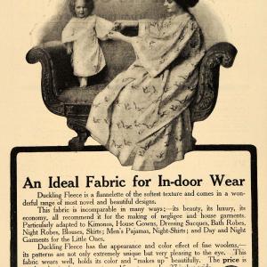 1909 Ad Merrimack Mfg Co Duckling Fleece Fabric Clothes - ORIGINAL GH3 Cheap High Quality