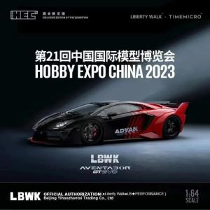 Time Micro 1/64 LBWK LB-Silhouette WORKS Lamborghini Aventador GT Evo LP700-4 in Advan Livery - Hobby Expo China 2023 Free Shipping Fashionable