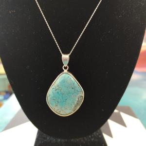 Turquoise Large Egg Shaped Pendant Really Cheap Shoes Online