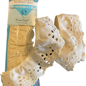 Vintage Wrights Ruffled Perma-Trim R304c Eyelet Trim Cheap Websites