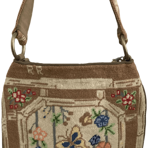 60s-70s Handmade Needlepoint Butterfly Owl Purse Buy Cheap 2025