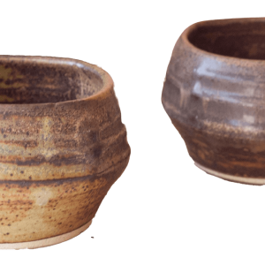 Pair of Handmade Studio Pottery Vessels Buy Cheap Low Shipping