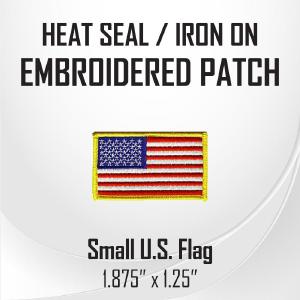 Small U.S. Flag Embroidered Patch (1.875" x 1.25") How Much Sale Online