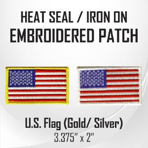 U.S. Flag Embroidered Patch (3.375" x 2") Excellent Online