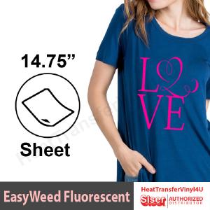 Siser EasyWeed Fluorescent 14.75" x 12" Sheet Quality Free Shipping Low Pice