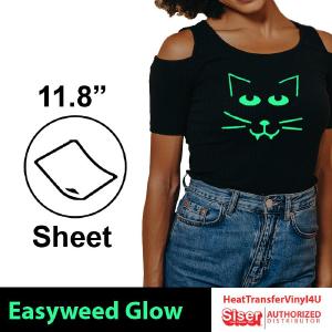 Siser EasyWeed Glow in the Dark 11.8" x 12" Sheet Supply Online