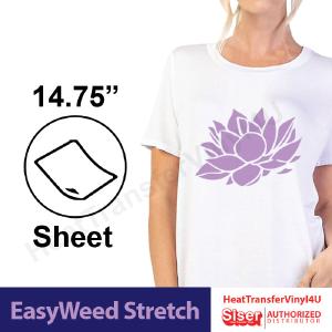 Siser EasyWeed Stretch 14.75" x 12" Sheet Cheap Usa Stockist