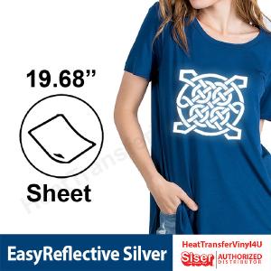 Siser EasyReflective Silver 19.68" x 12" Sheet Outlet Pay With Paypal