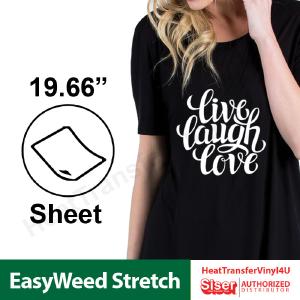 Siser EasyWeed Stretch 19.66" x 12" Sheet (More Colors Available in 14.75", 11.8") Cheap Sale Pictures
