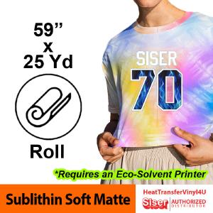 Siser Sublithin Soft Matte 59" x 25 Yards Free Shipping 2025 New