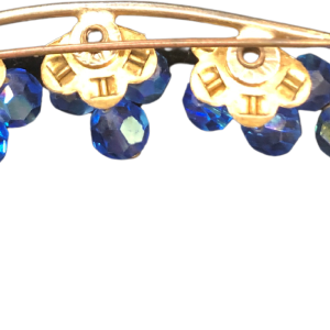 50s Blue Crystal Jewel Bead Pin Cheap Get To Buy