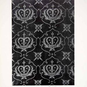 1931 Print Upholstery Linendamask Swedish arts Crafts Movement Weaving XDF9 Newest For Sale