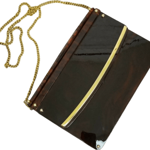 40's Amber Tortoise Shell Purse with Chain Strap Wide Range Of Online