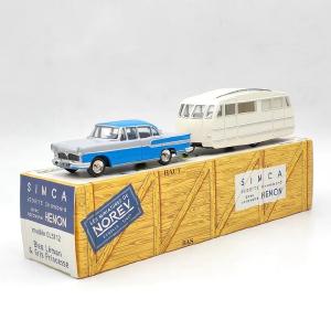 Norev 1/43 1958 Simca Vedette Chambord & Caravan Henon CL5712 Diecast Model Car Limited Collection Gift Free Shipping Cost