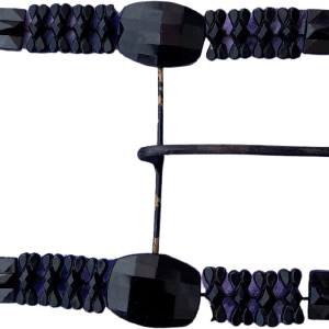 Victorian Large Black Glass Buckle Cheap Pice Buy Discount