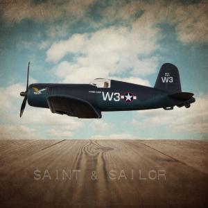 Vintage WWII Airplane Navy Blue Corsair Discount Low Pice