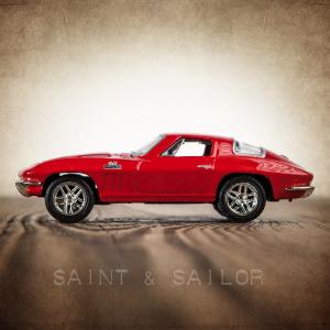 Vintage Muscle Car Red 66 Corvette Best Pices Cheap Pice