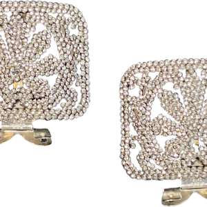 Victorian Intricate Steel Cut Bead Buckles-turned-shoe Clips Outlet Best Sale