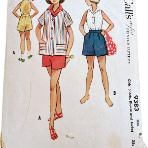 Vintage 1953 Sewing Pattern Girls Shorts Blouse Jacket by Mccalls Buy Cheap Genuine