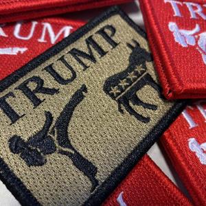 Trump Kicks Ass - 2" x 3" Patch With Paypal For Sale