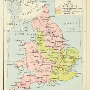1951 Offset Lithograph Map Civil War Scotland Wales United Kingdom Ireland XEOA2 Outlet Largest Supplier