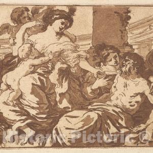 Art Print : Anacreon, in an Album contianing Recueil de Compositions par Lagrenee Le Jeune - Artist: Jean Jacques Lagrenee - Created: 17821821 : Vintage Wall Art Free Shipping Cheap Pice