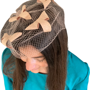 60s Tan Whimsy with Tan Bows Cheap Sale Low Cost