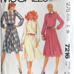 Vintage 70s 80s Dress Shirtdress Sewing Pattern Mccall's by McCall's For Sale Cheap Pice From China