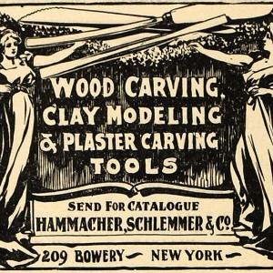 1902 Ad Wood Carvings Plaster Tools Clay Modeling Art - ORIGINAL INS2 Cheap Sale Newest