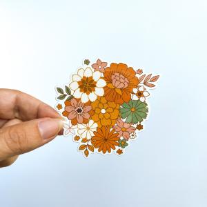 Flower Bouquet Sticker Cheap Pice Free Shipping