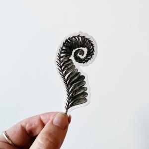Curled Fern Sticker Real Sale Online