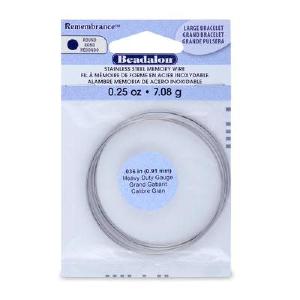 Large Silver Heavy Duty Bracelet Remembrance Memory Wire - .25 oz Websites Cheap Pice