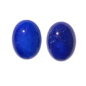 Lapis Color Dyed Howlite Gemstone Oval Flat-Back Cabochons 18x13mm (2 Pieces) Free Shipping Best Pices