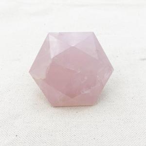 184g Faceted Rose Quartz "Diamond" Cut For Sale Free Shipping