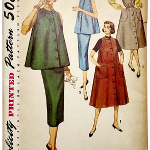 50s Original Vintage Maternity Dress Or Suit Pattern By Simplicity Affordable Online