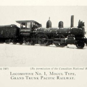 1933 Print Steam Locomotive 2-6-0 Mogul Type Grand Trunk Pacific Railway CRD1 Buy Cheap Fake