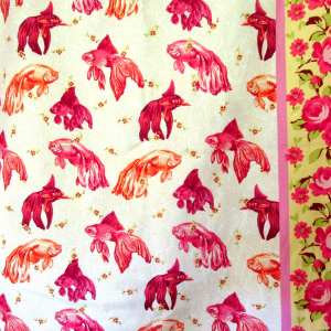 1/2 Yard Tokyo Milk Fabric Age of Aquarius In Pink Neptune and The Mermaid Lost Atlantis by Free Spirit Sale 100% Guaranteed