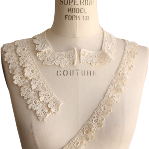 10s/20s Ivorcy Crochet Lace Collar Cuffs And Trim Outlet Factory Outlet