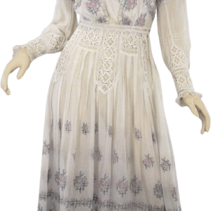 10s Rare Edwardian Teens Pink And Blue Embroidery Cheap Sale Explore