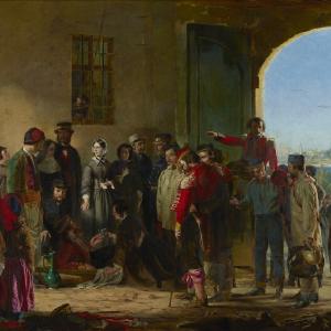 The Mission of Mercy: Florence Nightingale receiving the Wounded at Scutari Portrait Print Perfect Sale Online