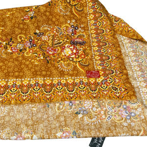 80s/90s Vintage India Marigolds Cotton Fabric Buy Cheap Low Shipping Fee