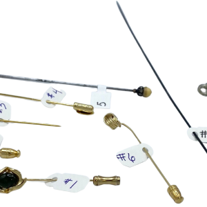 10 Stick Pins and Hat Pins Jade Red Bell Goldtone Classics Buy Cheap Low Shipping Fee