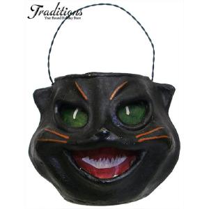 Vintage Black Cat Head Bucket With Mastercard For Sale